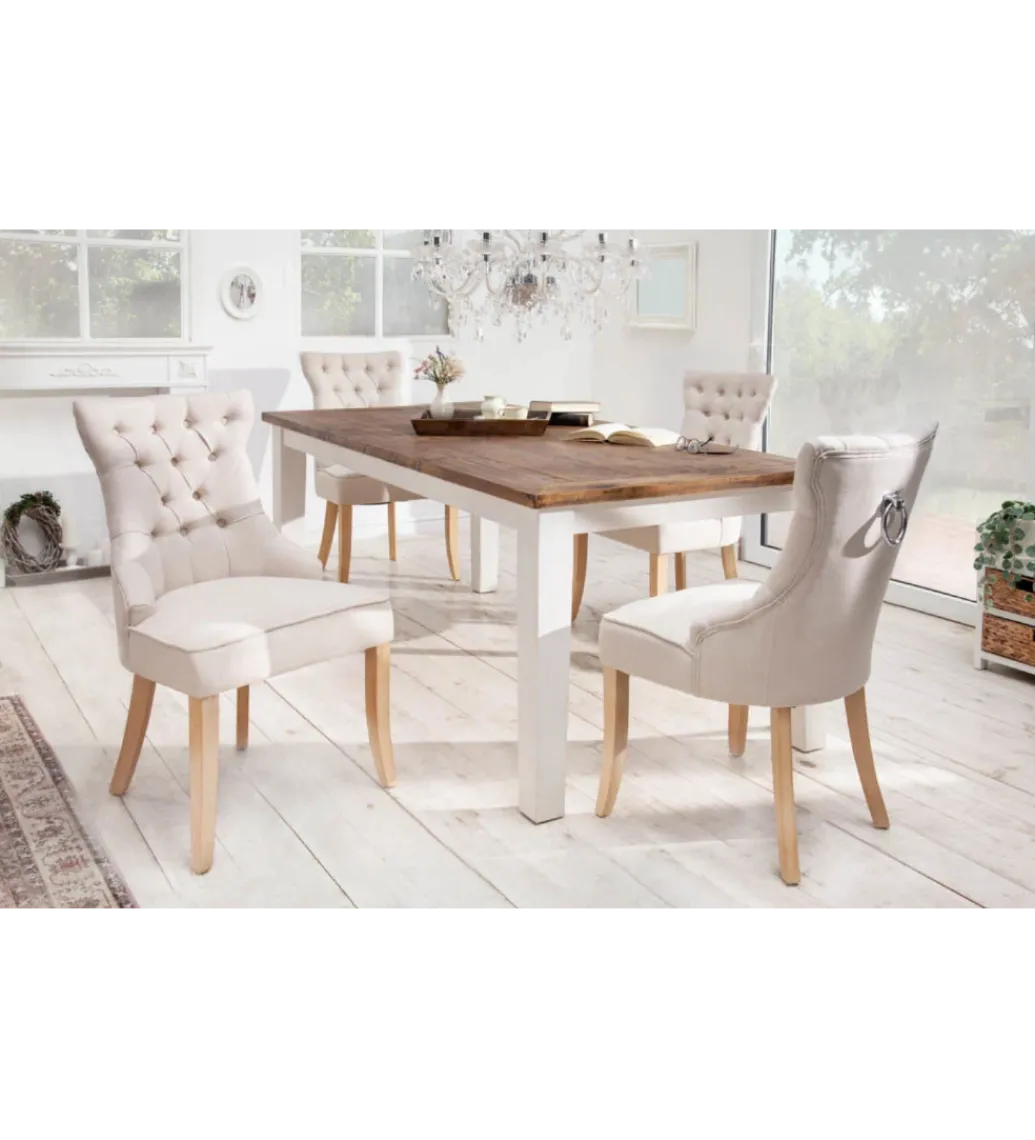 Krzesło LORENA beżowe*Invicta Interior Discount