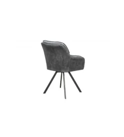 Krzesło Lounger obrotowe 180 stopni szare*Invicta Interior Online