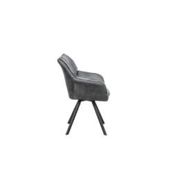 Krzesło Lounger obrotowe 180 stopni szare*Invicta Interior Online