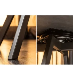 Krzesło Lounger obrotowe 180 stopni szare*Invicta Interior New