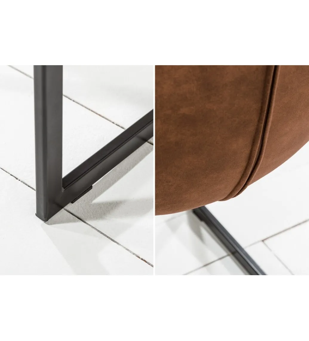Krzesło MIAMI brązowe*Invicta Interior New