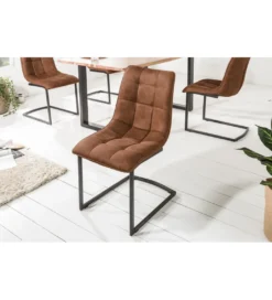 Krzesło MIAMI brązowe*Invicta Interior New