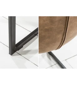Krzesło MIAMI Jasnobrązowe*Invicta Interior Outlet