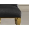 Krzesło MODERN BAROCK welwet czarny złote nogi*Invicta Interior Outlet