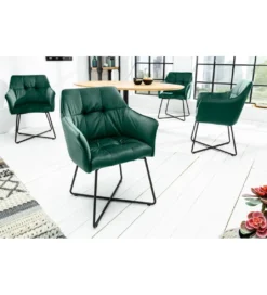 Krzesło MONET Loft Aksamitne aksamitna zieleń*Invicta Interior Discount