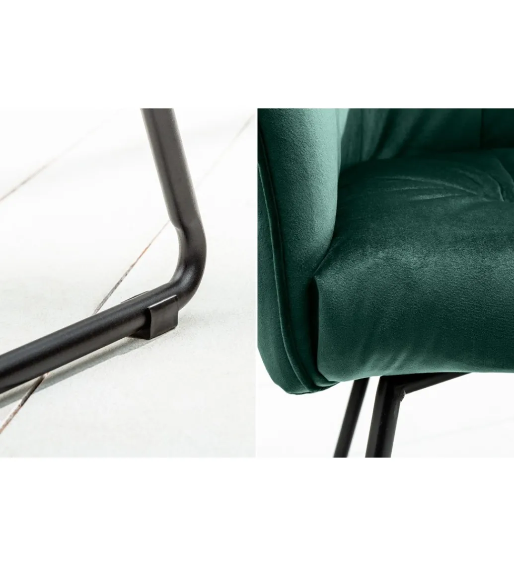 Krzesło MONET Loft Aksamitne aksamitna zieleń*Invicta Interior Discount