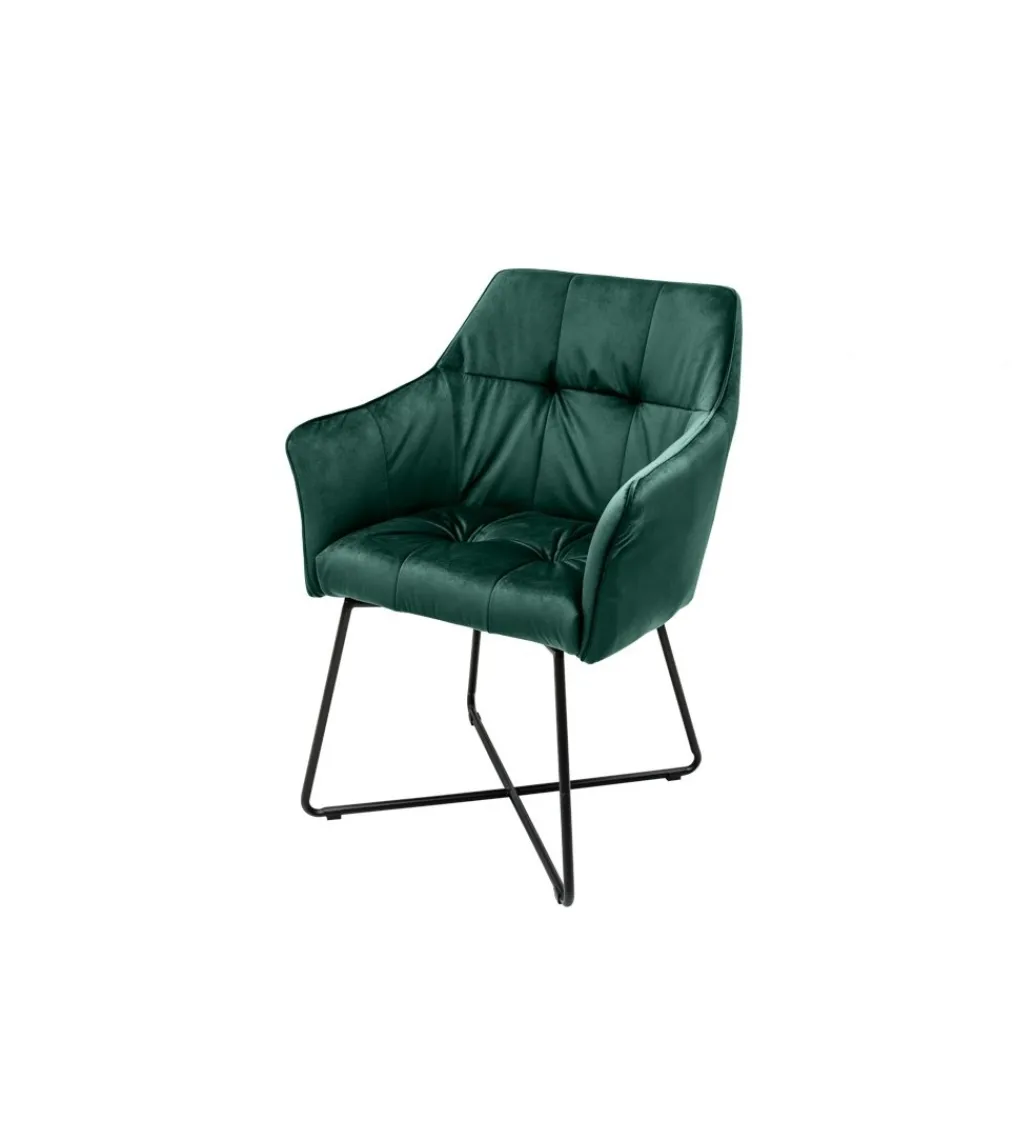 Krzesło MONET Loft Aksamitne aksamitna zieleń*Invicta Interior Discount