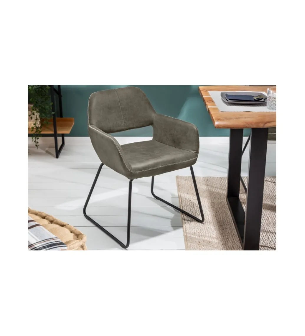 Krzesło MUSTANG w kolorze taupe*Invicta Interior Outlet