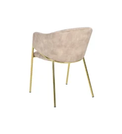 Krzesło NOBLESSE welwet beige złote nogi*Invicta Interior Best