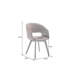 Krzesło Nordic Star antyczny brąz*Invicta Interior New