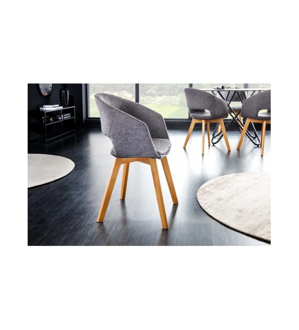 Krzesło Nordic Star szare*Invicta Interior Discount