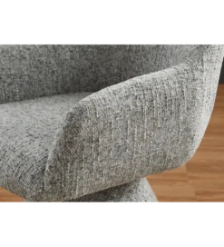 Krzesło obrotowe AMBIENTO chenille szary 180 stopni*Invicta Interior Hot