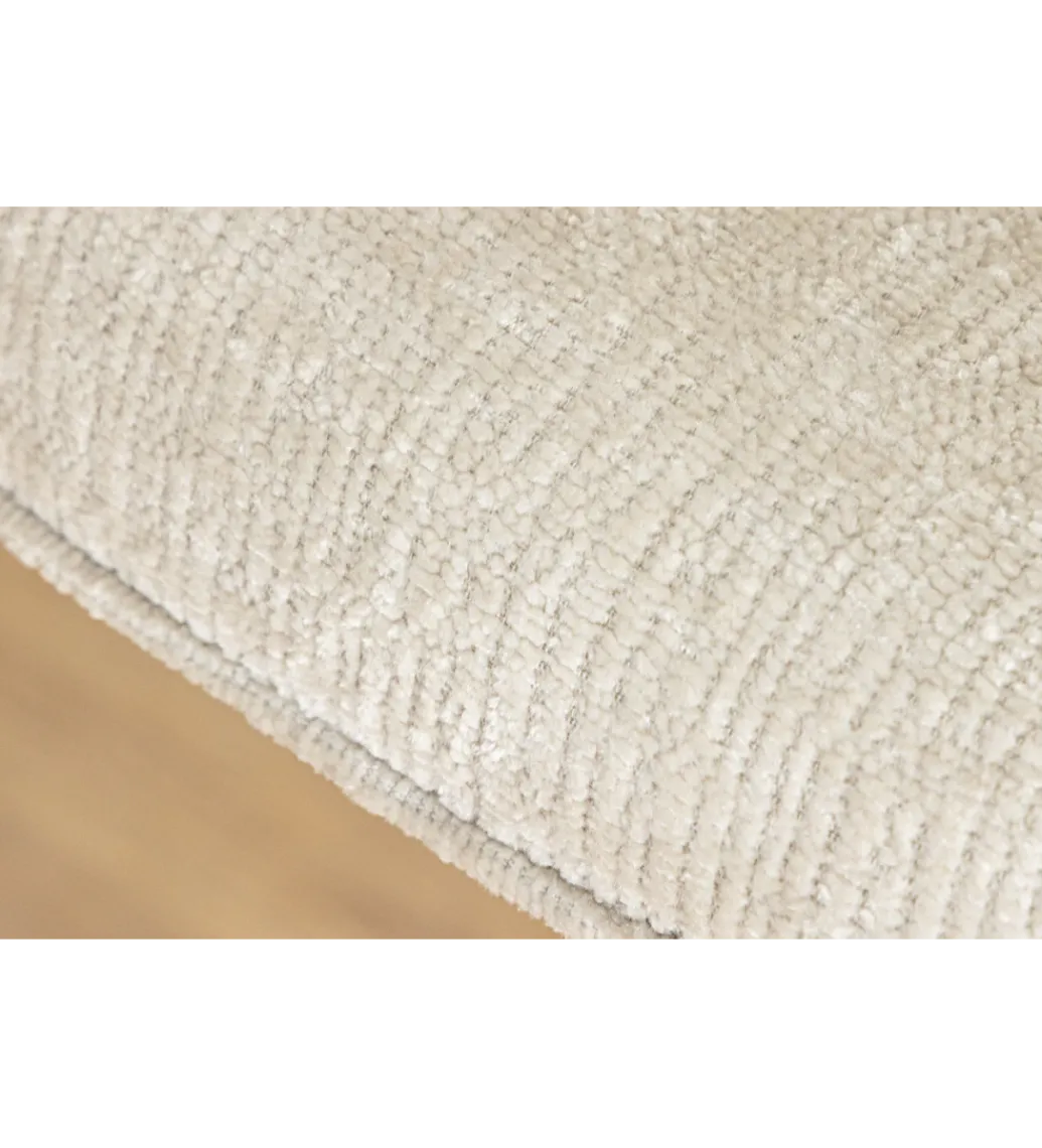 Krzesło obrotowe AVIGNON chenille beige czarne nogi*Invicta Interior Online