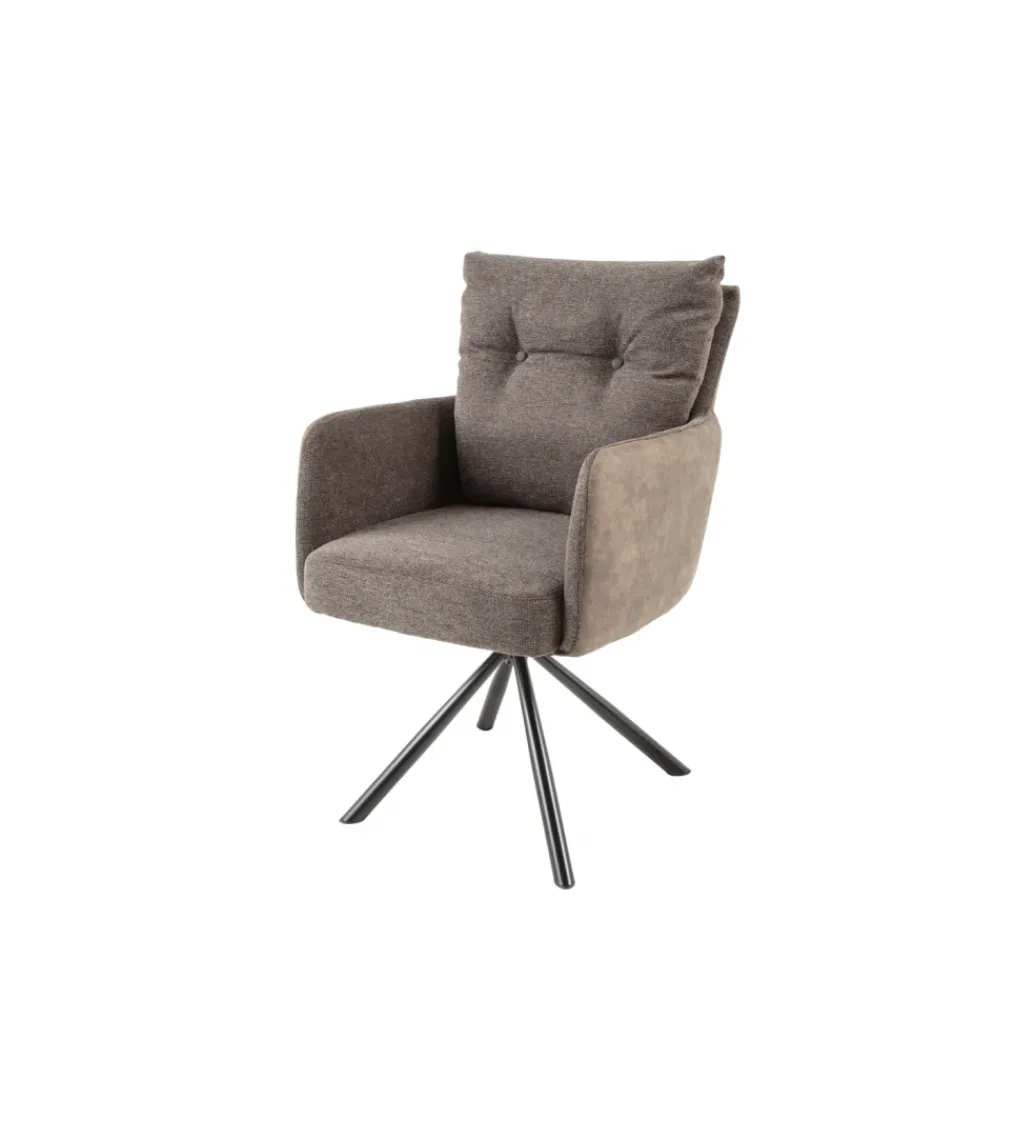 Krzesło obrotowe BIG GEORGE taupe*Invicta Interior Online