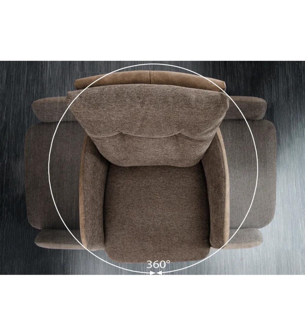 Krzesło obrotowe BIG GEORGE taupe*Invicta Interior Online