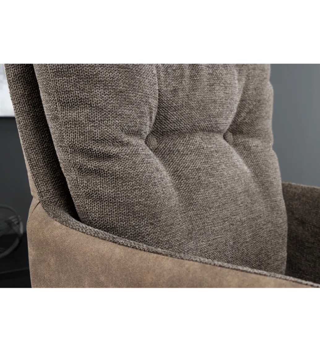 Krzesło obrotowe BIG GEORGE taupe*Invicta Interior Online