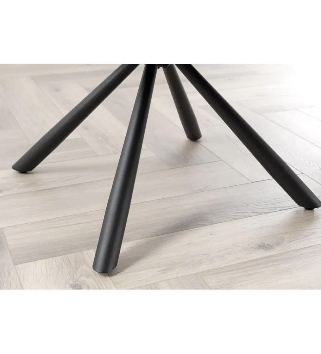 Krzesło obrotowe BIG GEORGE z podłokietnikami szampański greige*Invicta Interior Clearance