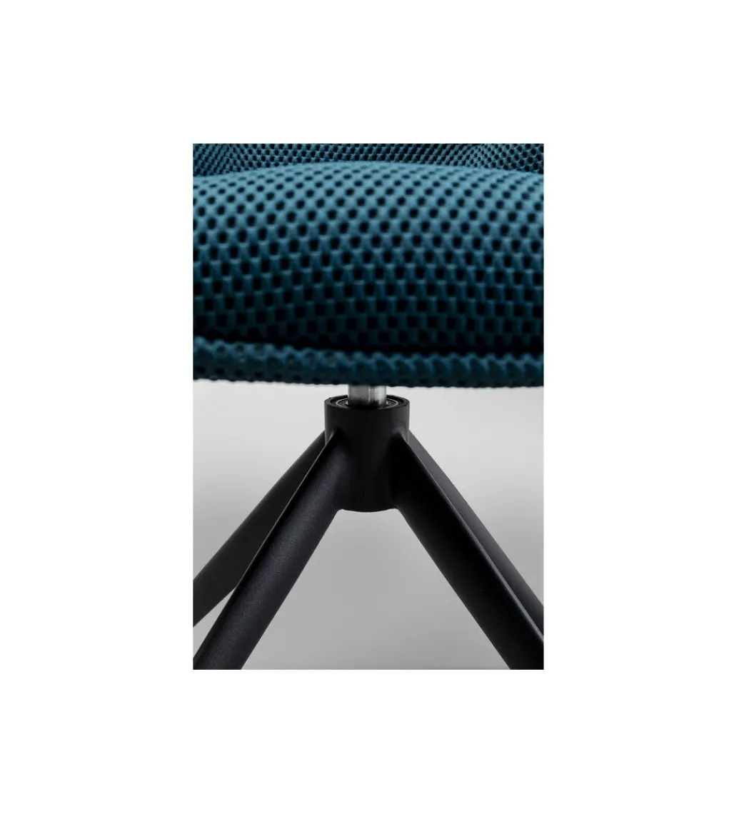 Krzesło obrotowe CARLITO MESH 82 cm niebieski*KARE Discount
