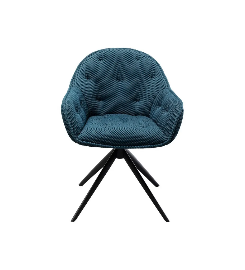 Krzesło obrotowe CARLITO MESH 82 cm niebieski*KARE Discount