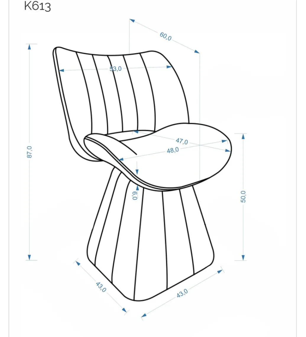 Krzesło obrotowe K613 87 cm beżowe*Halmar Outlet