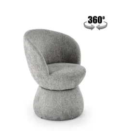 Krzesło obrotowe K581 82 cm popielate*Halmar New