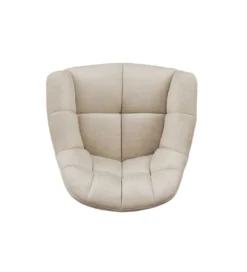 Krzesło obrotowe PAPILLON 83 cm 180 stopni beżowe*Invicta Interior Outlet