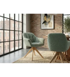 Krzesło obrotowe PAPILLON 83 cm 180 stopni zielone*Invicta Interior Sale
