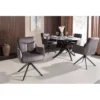 Krzesło obrotowe PROMETHEUS 88 cm 180 stopni welwet grafitowe*Invicta Interior Hot