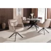 Krzesło obrotowe PROMETHEUS 88 cm 180 stopni welwet beżowe*Invicta Interior Discount