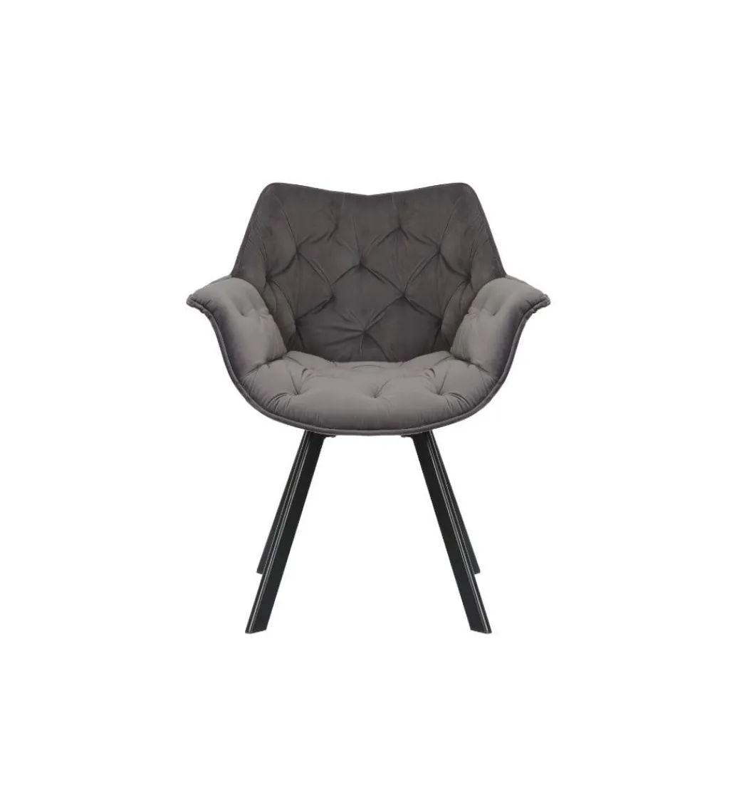 Krzesło obrotowe siedzisko 180 stopni The Dutch Comfort szare*Invicta Interior Online