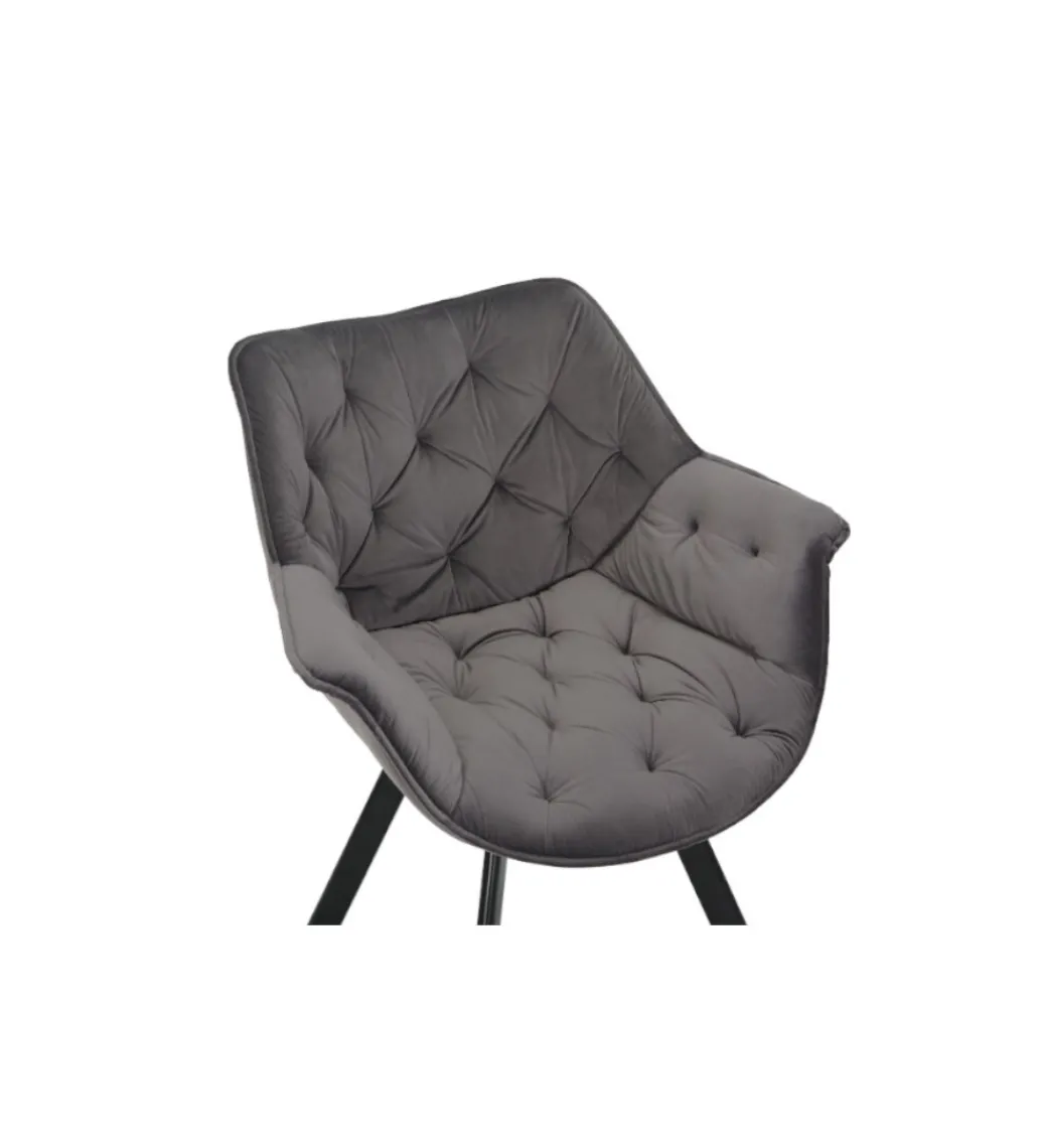 Krzesło obrotowe siedzisko 180 stopni The Dutch Comfort szare*Invicta Interior Online