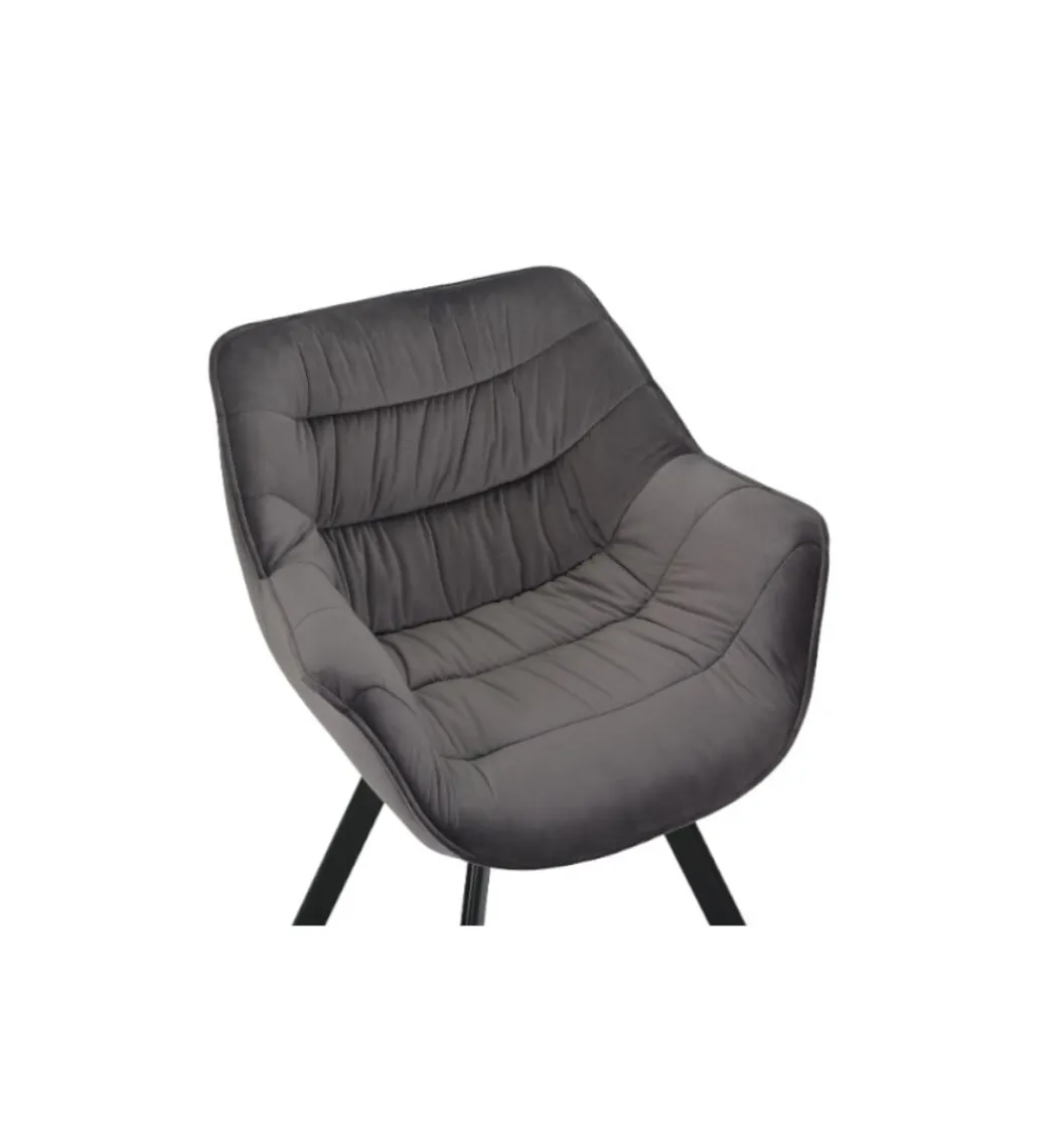 Krzesło obrotowe siedzisko 180 stopni The Dutch Comfort szare*Invicta Interior Outlet