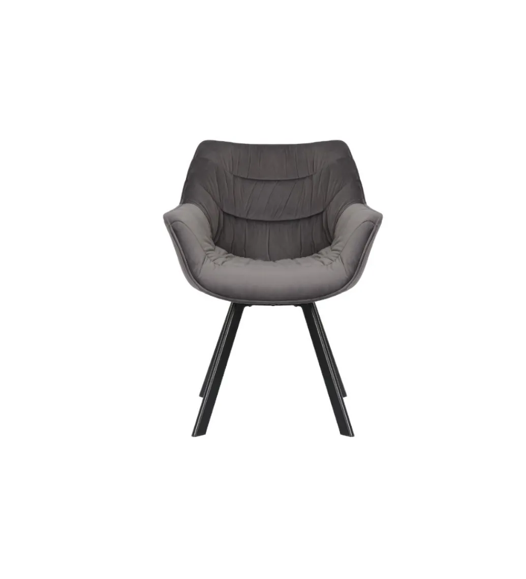 Krzesło obrotowe siedzisko 180 stopni The Dutch Comfort szare*Invicta Interior Outlet