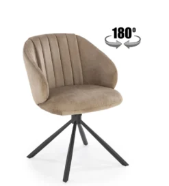 Krzesło obrotowe siedzisko 180 stopni OLGA cappuccino*Halmar Discount