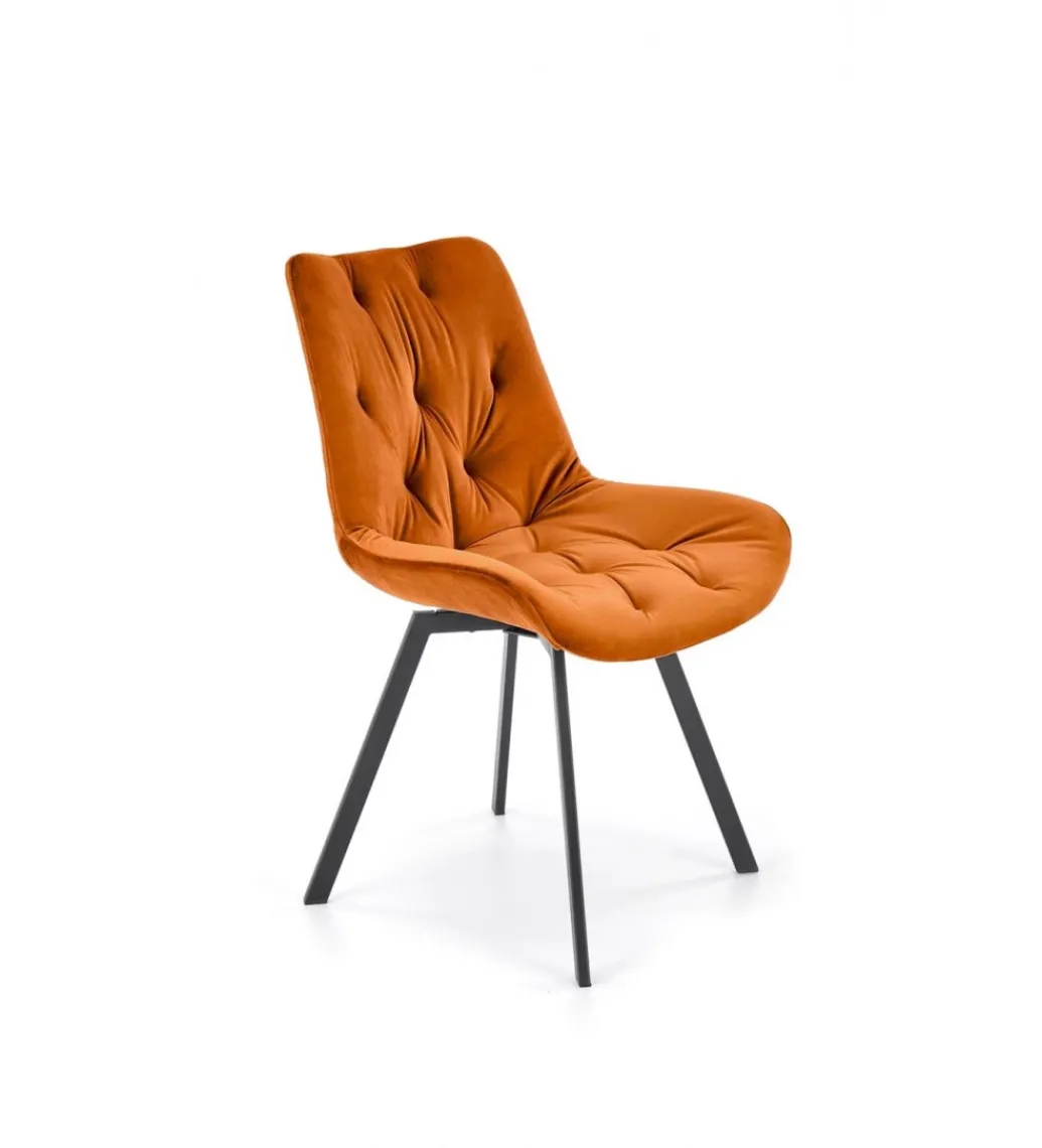 Krzesło obrotowe siedzisko 360 stopni GRAZA cynamonowe*Halmar Online