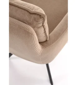 Krzesło obrotowe siedzisko 180 stopni AMELIA sztruks cappuccino*Halmar Clearance