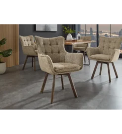 Krzesło obrotowe THOR jasny taupe*Invicta Interior Sale