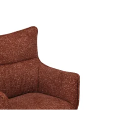 Krzesło obrotowe VOUGE brązowy rdzawy*Invicta Interior Outlet