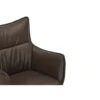 Krzesło obrotowe VOUGE skórzane brązowe*Invicta Interior Discount