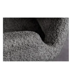 Krzesło obrotowe ZENI bouclé ciemny szary 360 stopni*Invicta Interior New