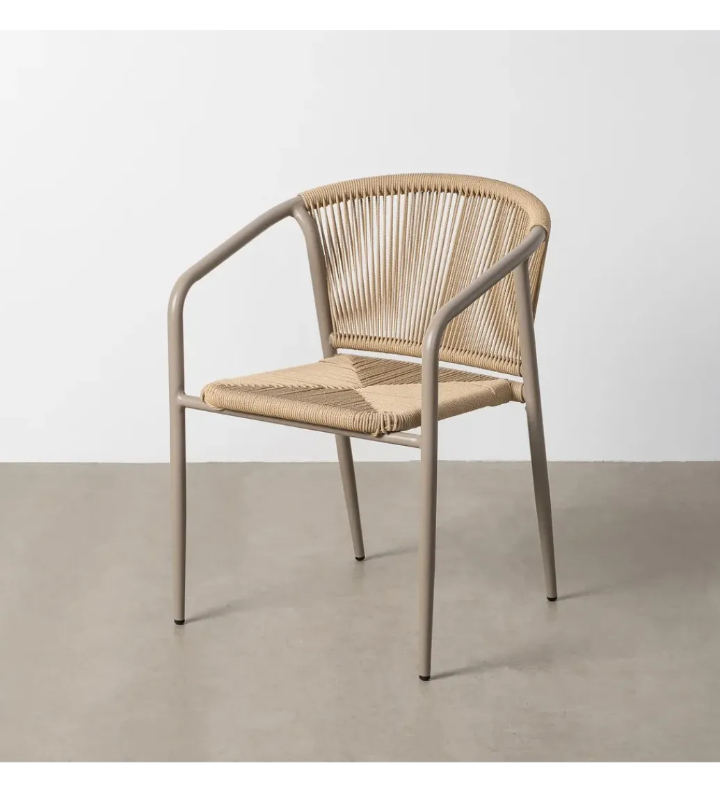 Krzesło ogrodowe APASENO 77 cm beżowe*Zona-Design Sale