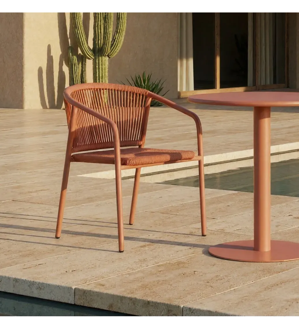 Krzesło ogrodowe APASENO 77 cm terrakota*Zona-Design Discount