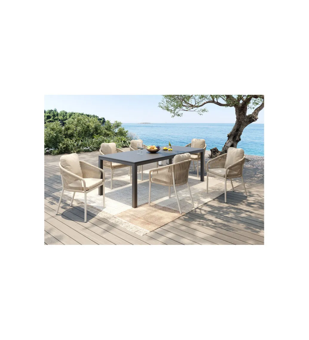 Krzesło ogrodowe CYPRUS 82 cm beżowe*KARE Online