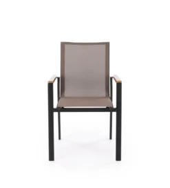Krzesło ogrodowe FIERRO 88 cm czarny brązowy*Halmar Online