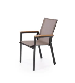 Krzesło ogrodowe FIERRO 88 cm czarny brązowy*Halmar Online