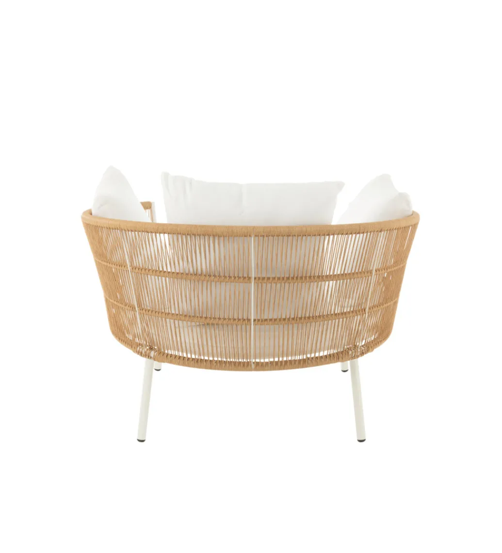Krzesło ogrodowe JOALEN 79 cm rattan*J-Line Outlet