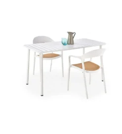 Krzesło ogrodowe K530 80 cm białe naturalne*Halmar Discount