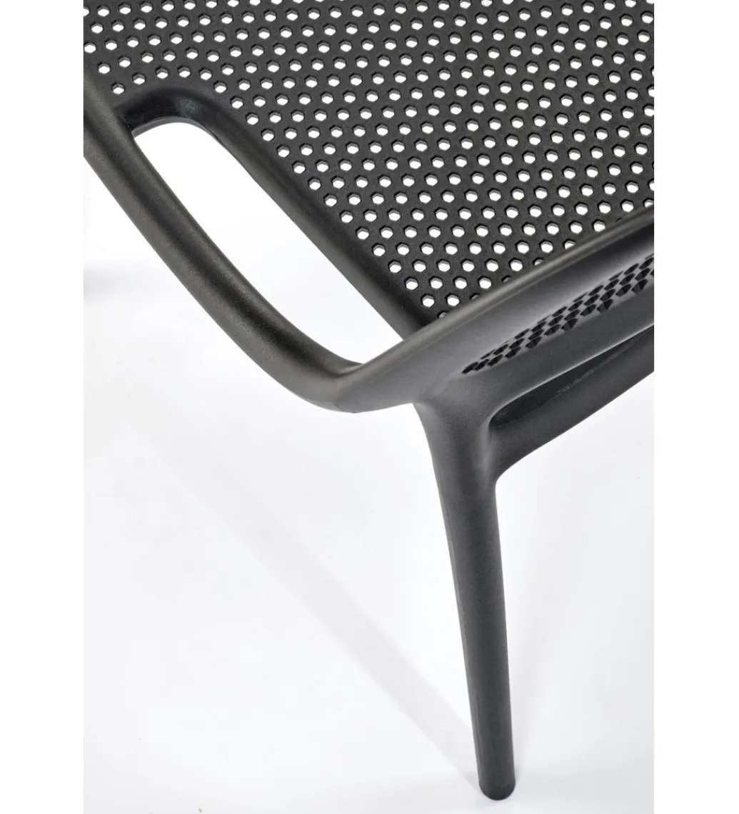 Krzesło ogrodowe K532 80 cm czarne*Halmar Best