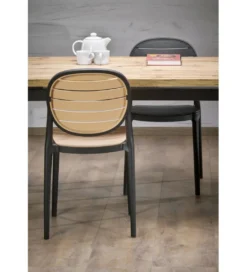 Krzesło ogrodowe K529 83 cm czarne*Halmar Sale