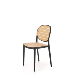 Krzesło ogrodowe K529 83 cm czarne naturalne*Halmar Clearance